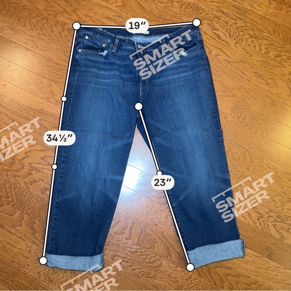 Levi's | Women’s Plus Size Dark Wash Boyfriend Crop Jeans Size 20W - Picture 9 of 10